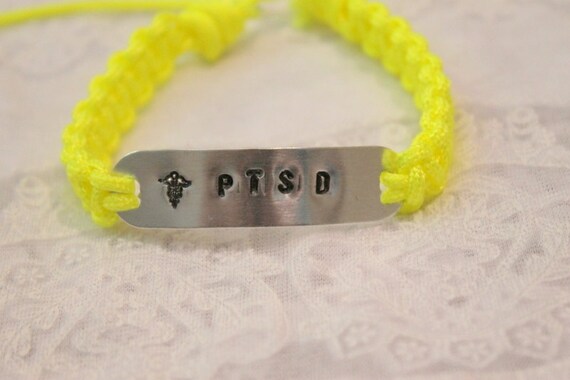 Paracord PTSD Medical Alert Bracelet Military Troops Army Veteran