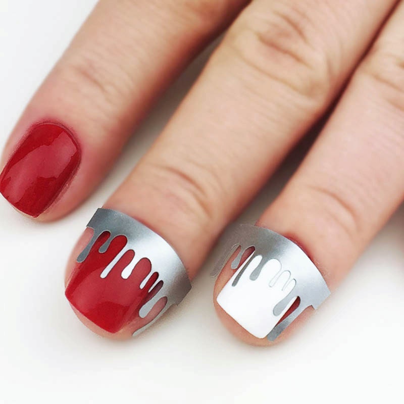 Drip Drops nail art vinyls incredible nail stencils by Unail