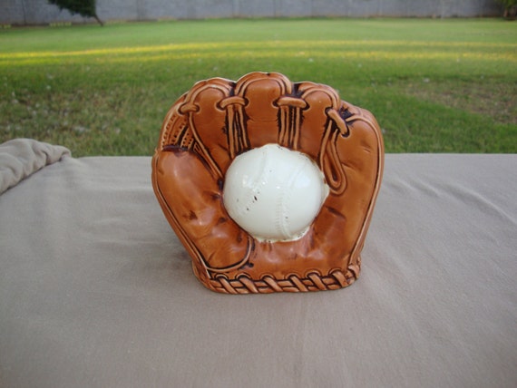 Items Similar To Lefton Exclusives Japan Baseball Glove With Ball Planter Candy Dish 1677