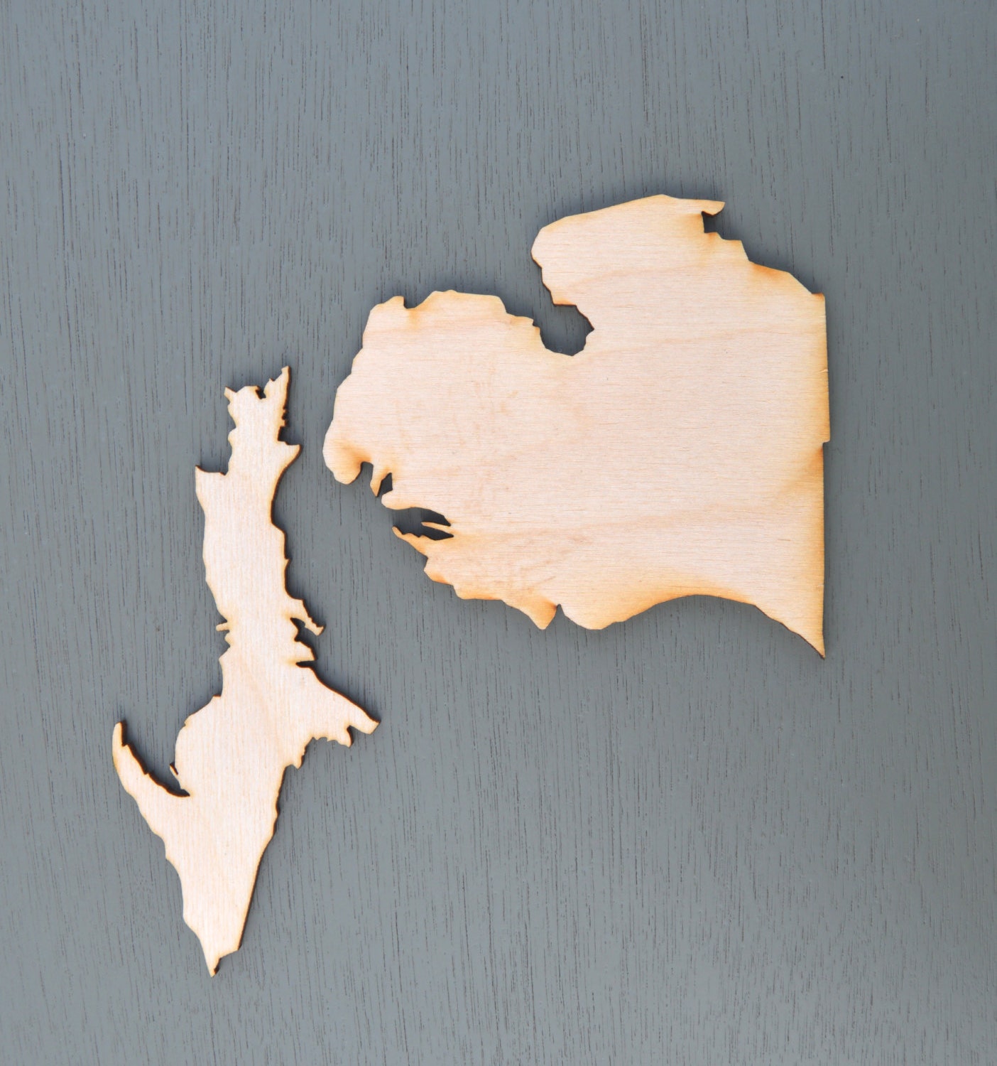 Michigan Wood Cut Out Laser Cut Michigan by docjlasercreations