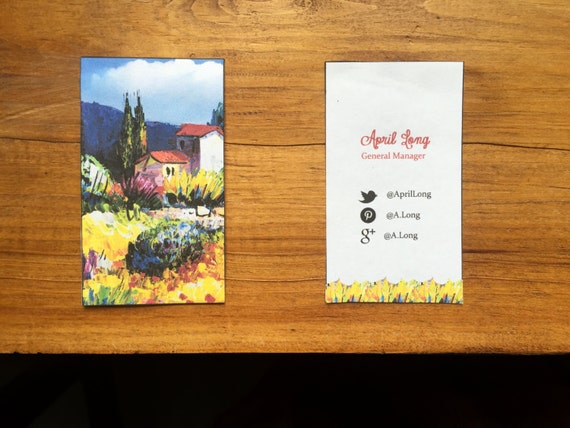 Fine Art Business Card Template