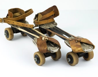 Soviet Roller Skates, Rare USSR Vintage, Collectible 1960's Retro, Adjustable Size
