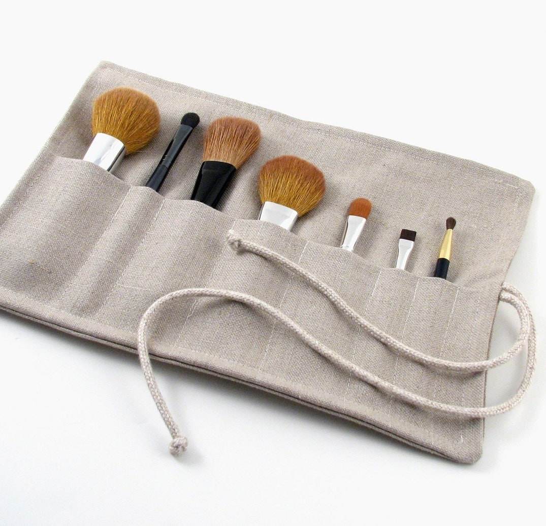 travel makeup brush roll up