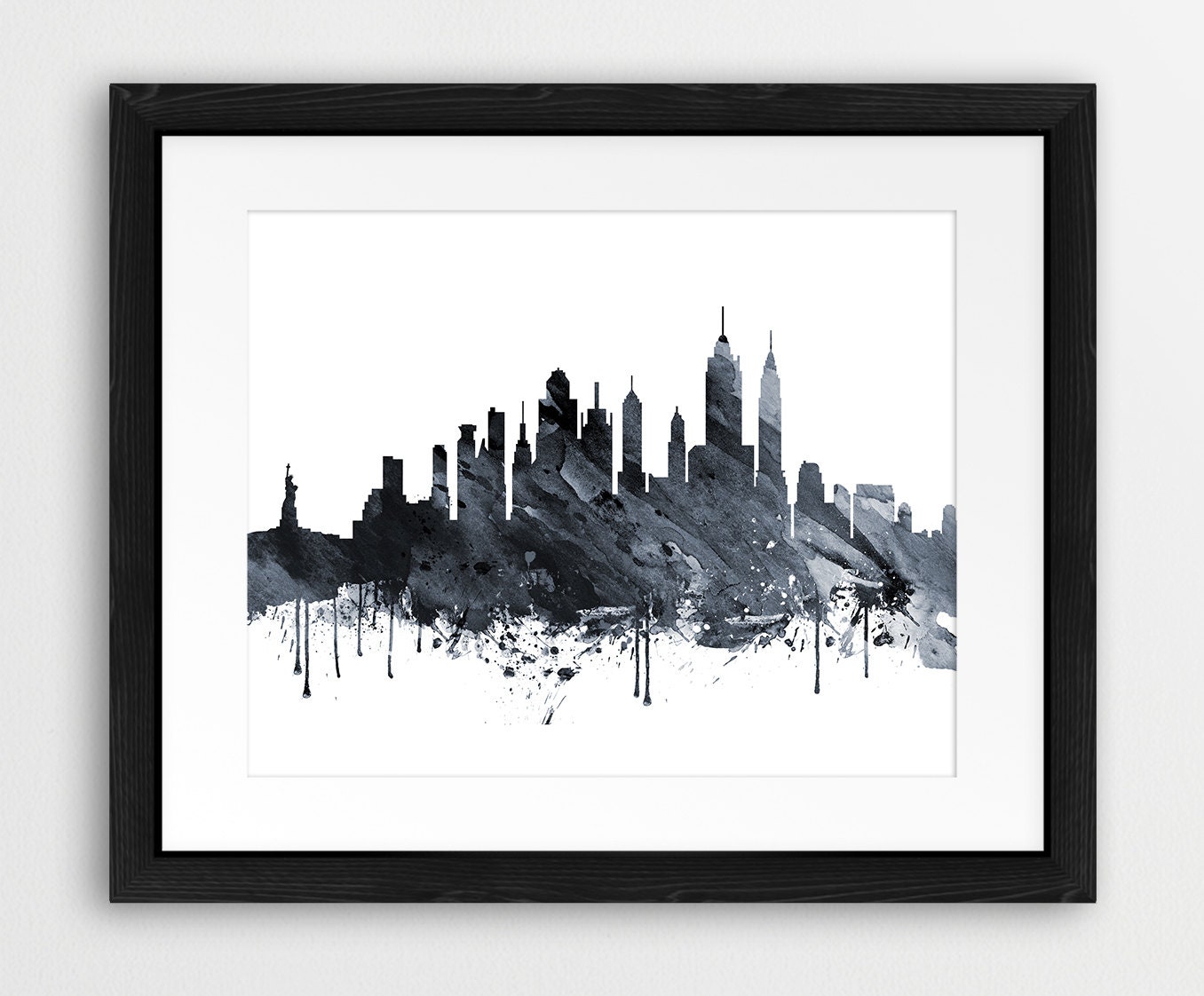 Nyc Skyline Painting Etsy