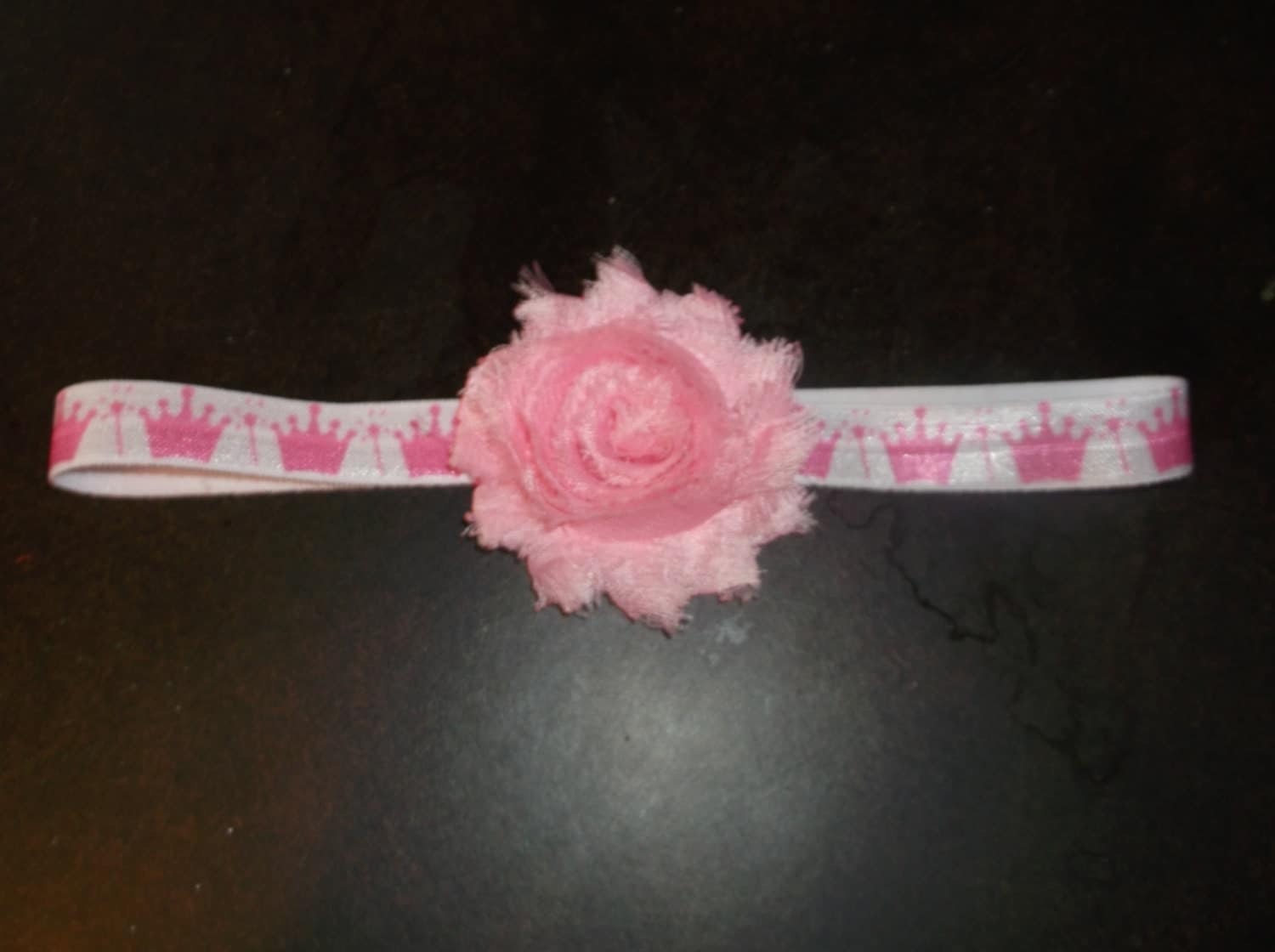 Pink Princess Headband by BeccasBowtique09 on Etsy