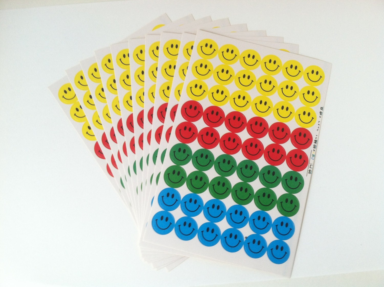 Smiley Face Multi Color Stickers for School Classroom 10