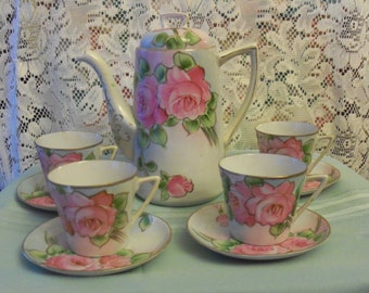 Vintage Nippon E-OH China Chocolate Set