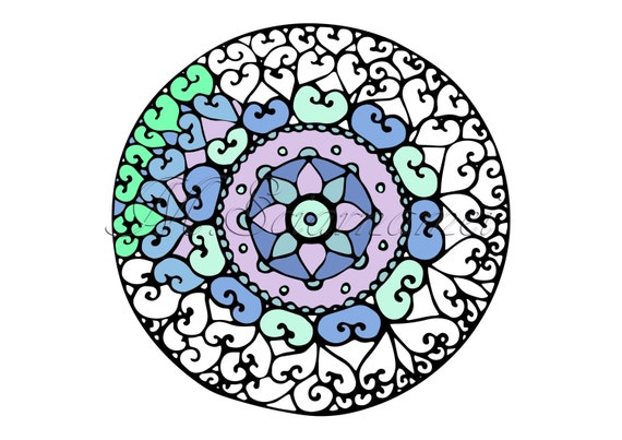 Namastè-Mandala-Coloring-Printable page Download-Coloring