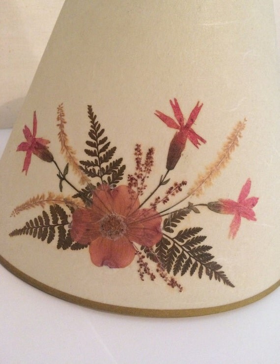 Antique Parchment Lamp Shade Paper Lamp by HappyVintageHippie