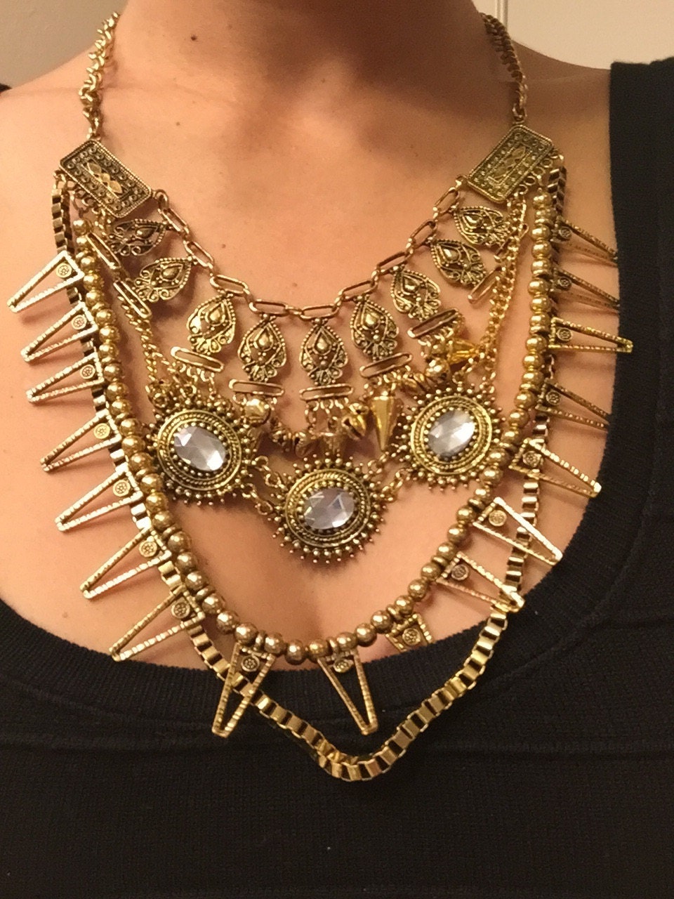 Aztec Golden Necklace Haute Juice