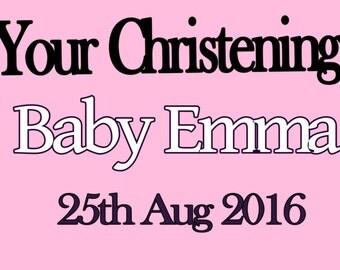 items similar to personalised christening plate for a boy or girl hand