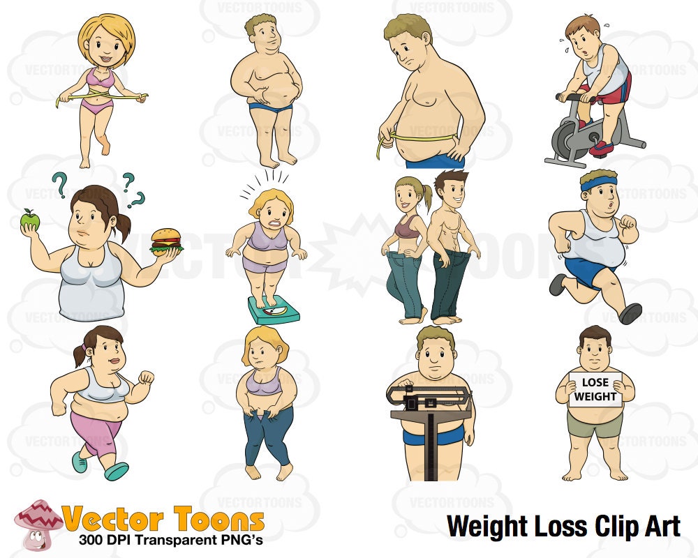 Weight Loss Clip Art Digital Clipart Digital Graphics