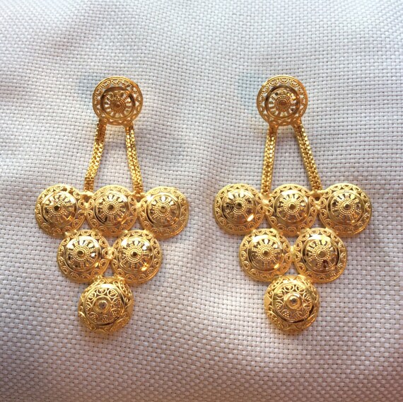 Items similar to Gold plated earrings on Etsy
