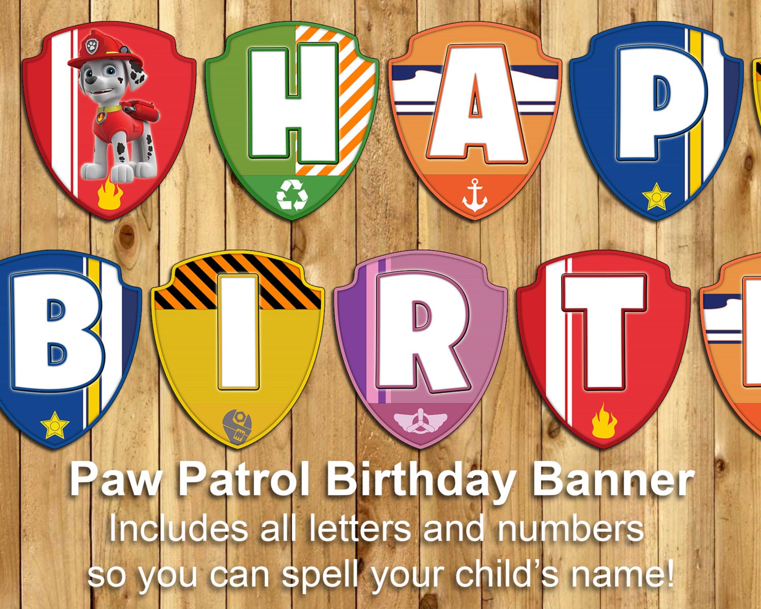 paw patrol birthday banner paw patrol banner by instabirthday