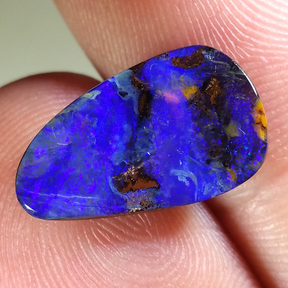 5CT Rich Purple Boulder Opal Natural Solid by TheOpalGuys on Etsy