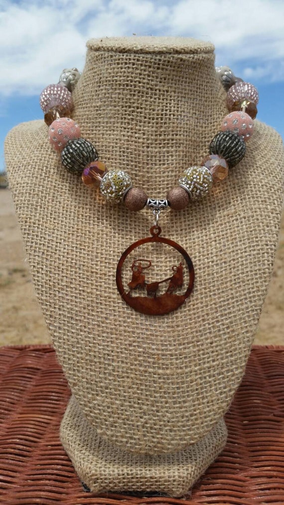 Chunky Necklace / Cowgirl Western Jewelry / by FlossyTopWestern