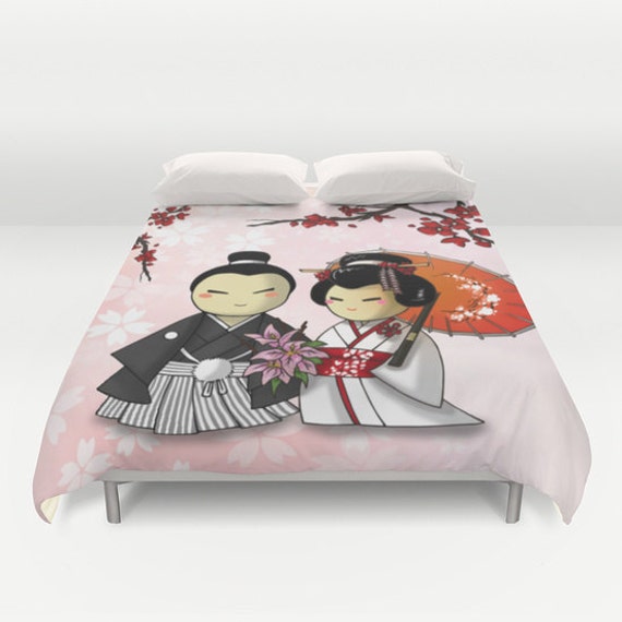 Traditional Japanese Duvet Cover / Japanese Bedroom