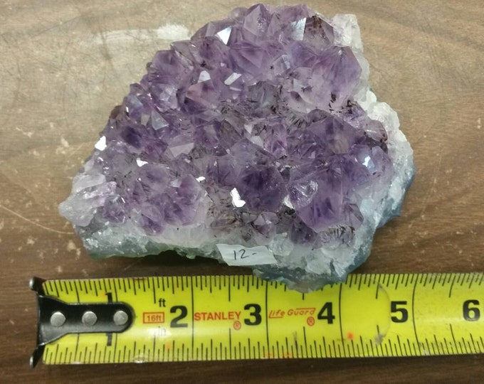 Amethyst Cluster with Hematite inclusions- Cute Palm Size- From BrazilHealing Crystals \ Reiki \ Healing Stone \ Healing Stones \ Chakra