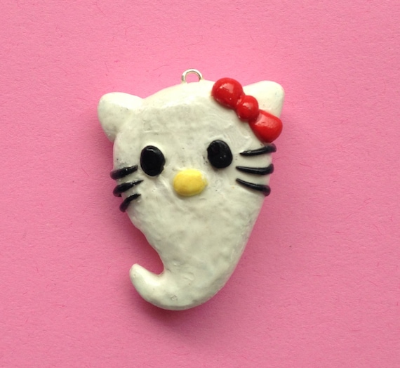 Hello Kitty Ghost by KawaiiWorldCharms on Etsy