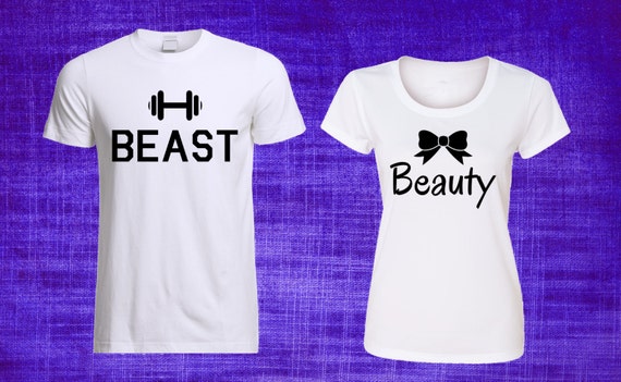 couple shirts beauty and beast