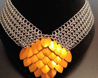 Items similar to Queen Dragon Scale Necklace on Etsy