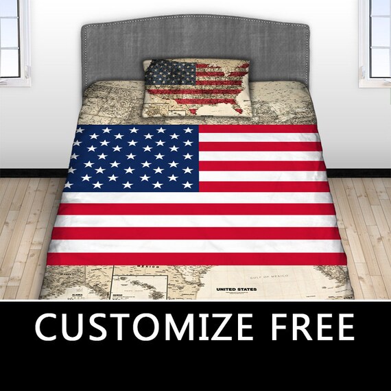 American Bedding American Flag Dorm Comforter USA Flag by GuysOnly