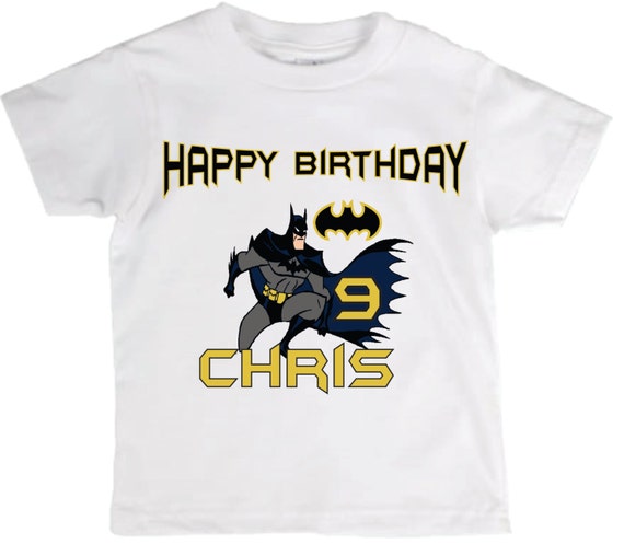 etsy batman birthday shirt