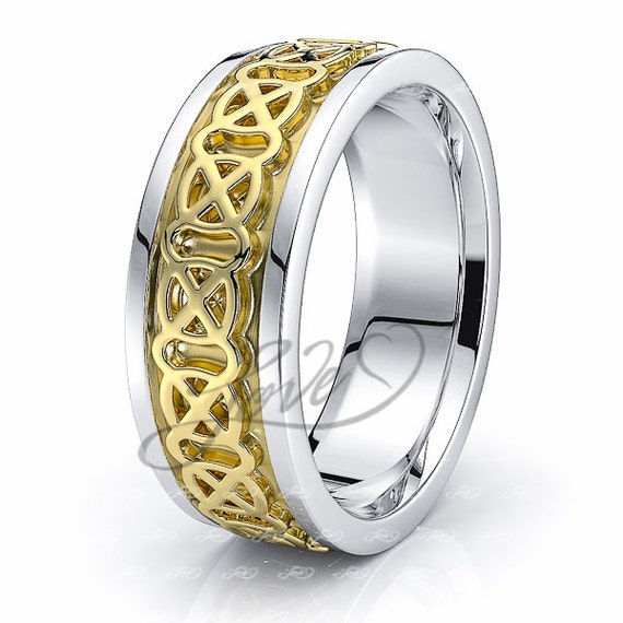 10k irish and celtic wedding rings