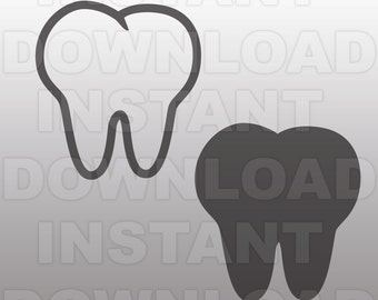 First Tooth SVG File Cutting Template-Vector Clip Art for Commercial & Personal Use-Instant Download-Cricut,Cameo,Explore,Vinyl,Scrapbook