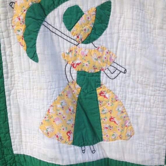 southern-belle-applique-quilt-vintage-1940s-feedsack-quilt-etsy