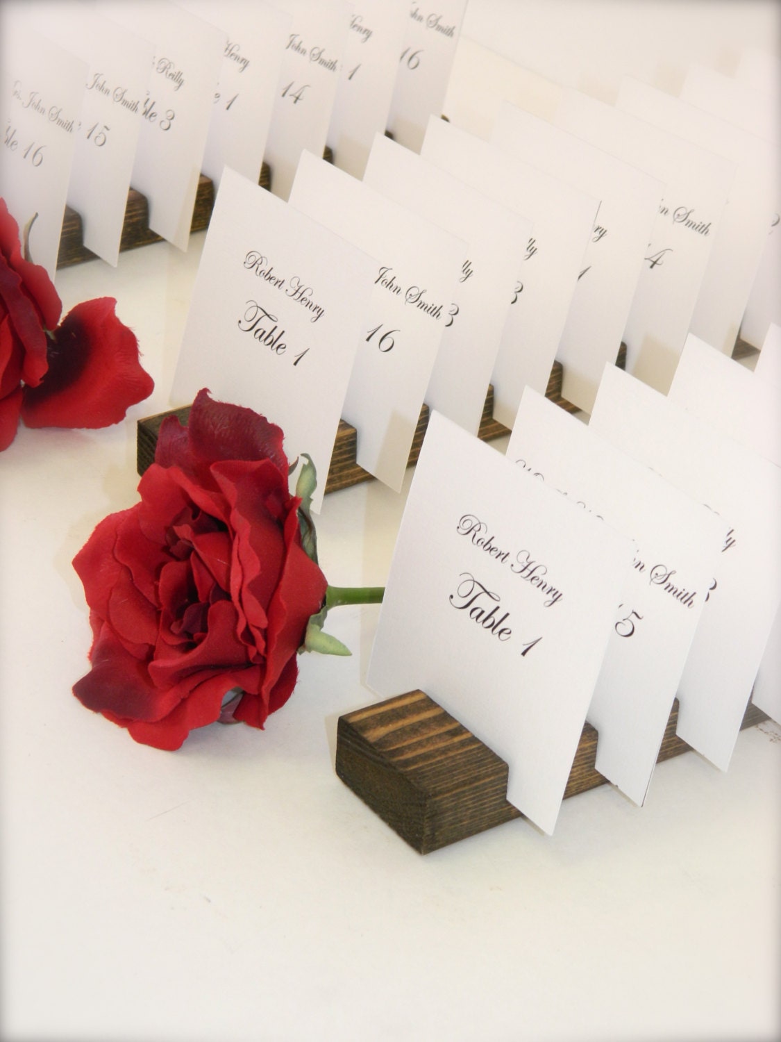 Rustic Place Card Holder Rustic Chic wedding plank place card