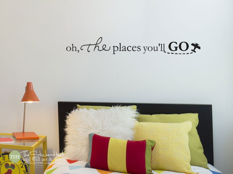 Oh the places you'll go with Plane Nursery Toddler Room