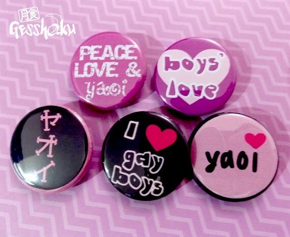 Yaoi Pins anime Buttons kawaii Badges Yaoi accessories