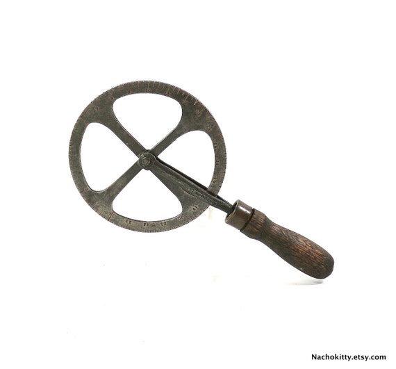 1880s Wheelwright Tire Measuring Wheel Blacksmith by BarnOwlGoods