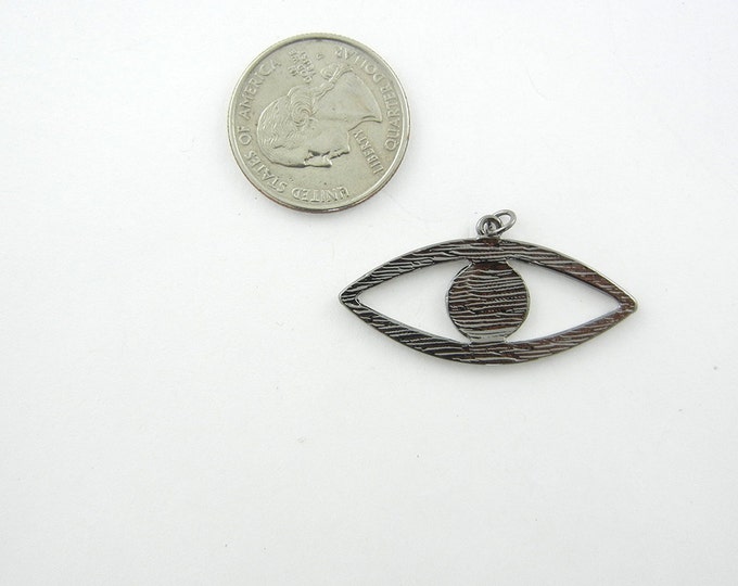 Hematite Eye Pendant