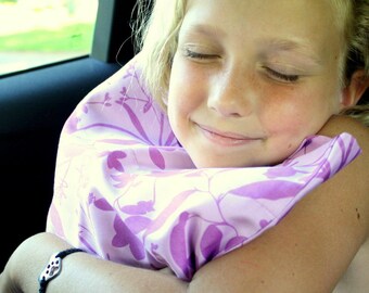 Toddler/Travel Pillowcase - Organic Cotton, Eco Friendly - Whispering Grass Orchid Pink/Purple