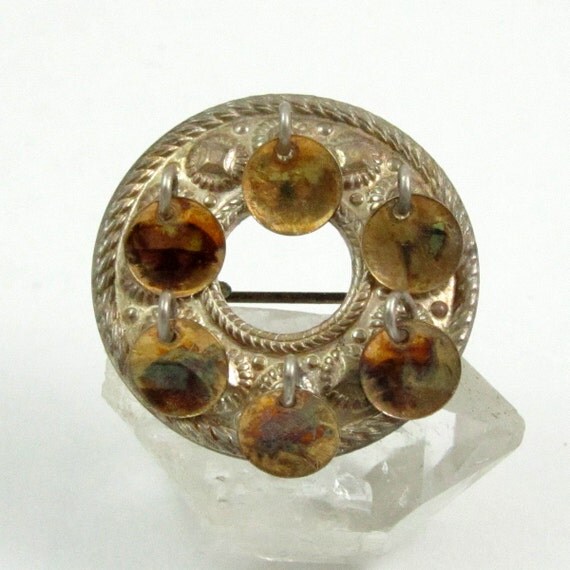 Vintage Solje Brooch Norwegian 925S Sterling Silver by mybooms