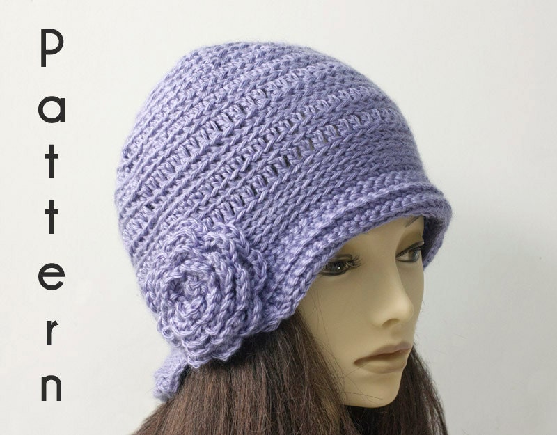 Flapper Hat Crochet Pattern Instant Download 1920's