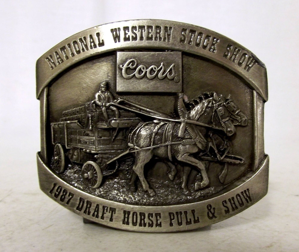 Vintage 1987 National Western Stock Show – Coors – Draft Horse Pull ...