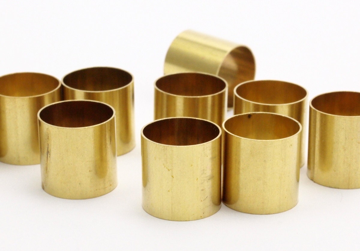 12 Raw Brass Tubes 12x12mm Bs 1470