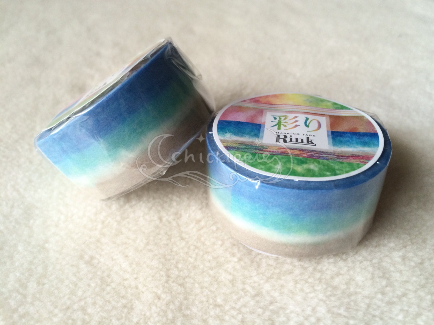 Rink Washi Masking Tape Watercolor Seashore / Watercolor
