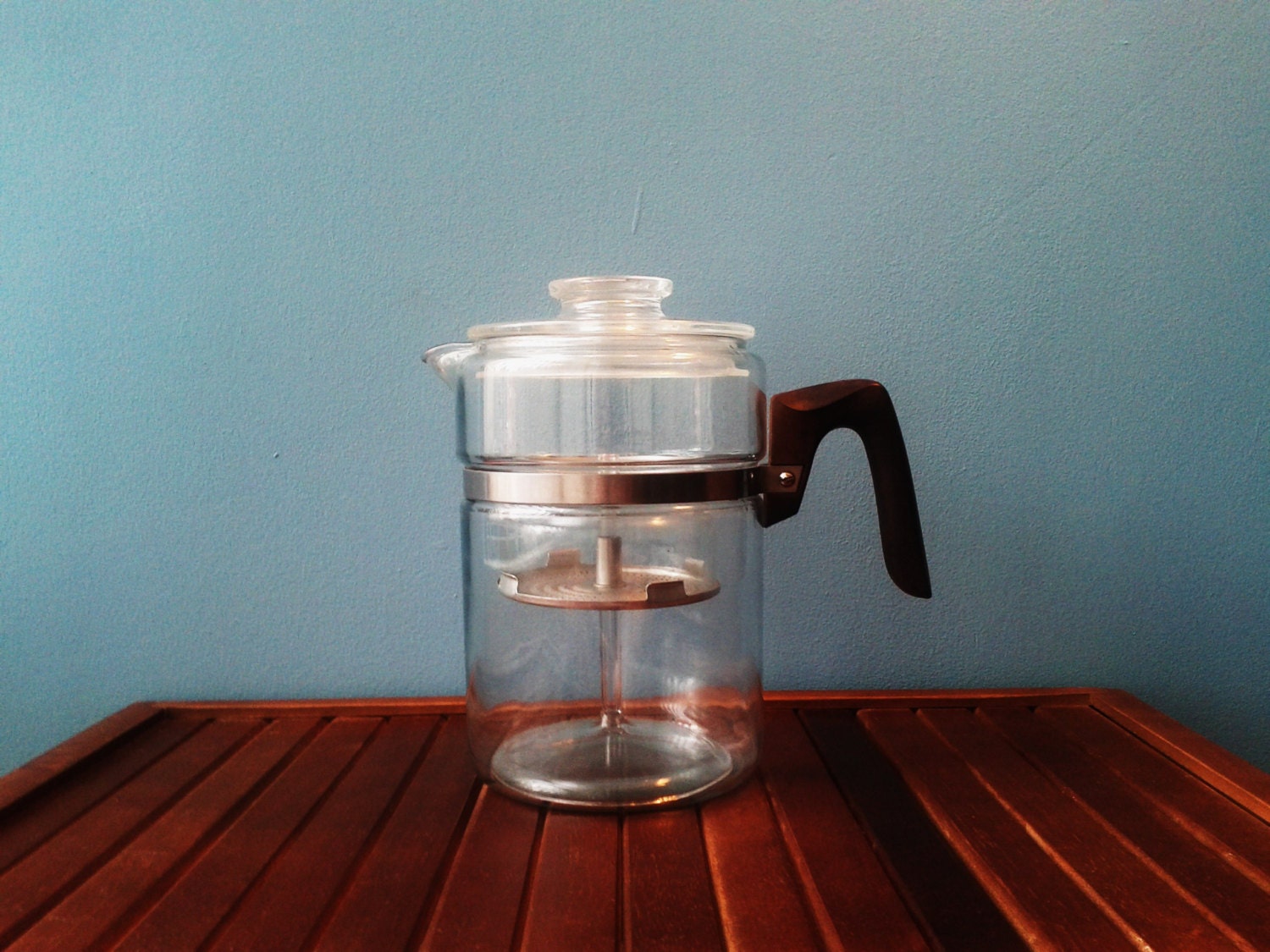 Pyrex Flameware 9 Cup Vintage Glass Stovetop Coffee Percolator