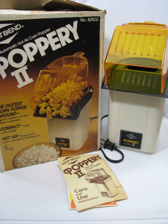 west bend poppery 2 popcorn instructions