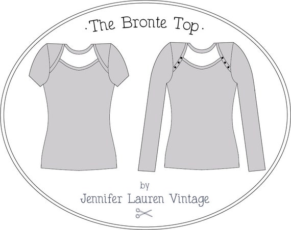 Bronte Knit Top Ladies PDF Sewing Pattern Multi Size 6 to 24