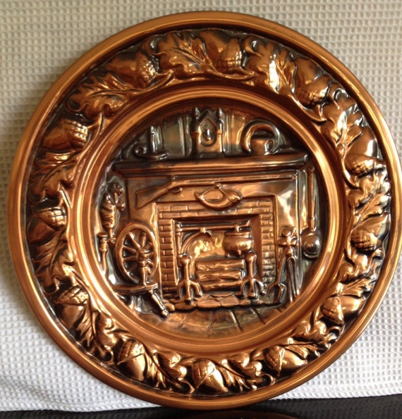 Vintage Coppercraft Guild Copper Wall Plate by ContemporaryVintage