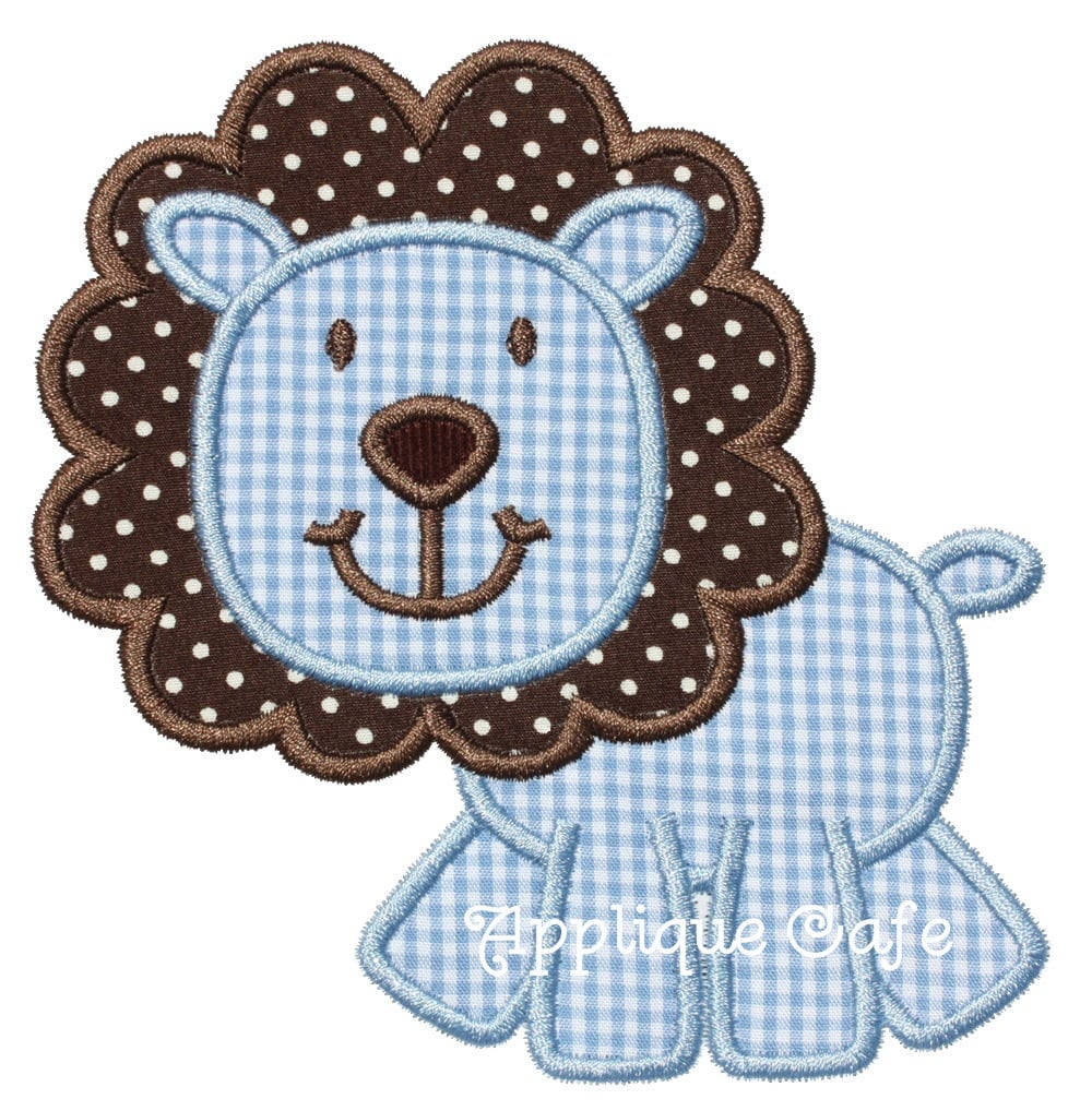 692 Lion 2 Machine Embroidery Applique Design