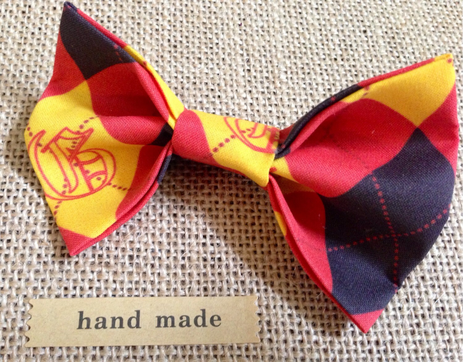 Harry Potter Gryffindor Inspired Bow Tie Clip On by WhimElements