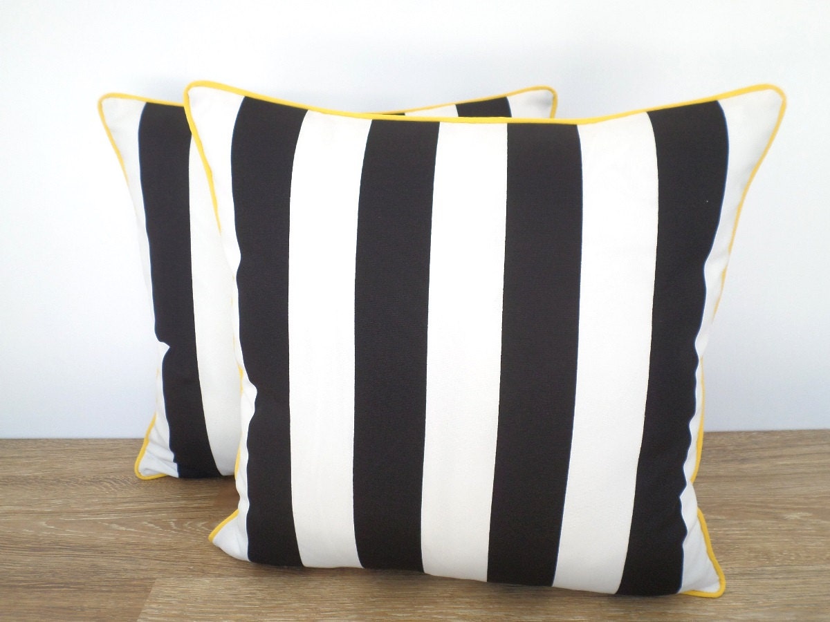 Black and white outdoor pillow cover black outdoor cushion
