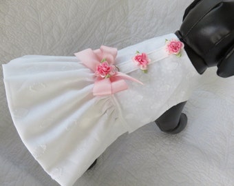 Shabby Chic Wedding Dog Dress for Dog or Cat Outfit