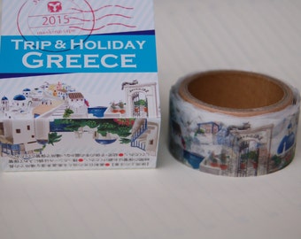 Summer 2015 Yano design Greece Trip and Holiday washi tape 20mm x 5M